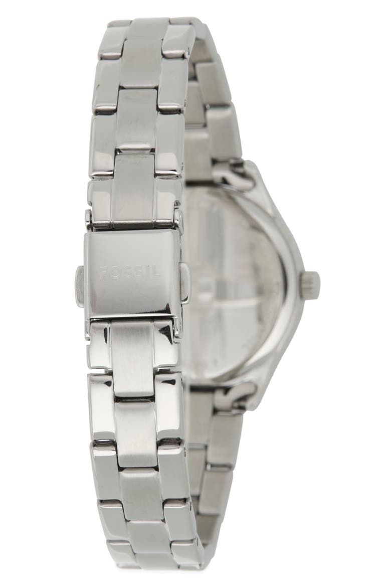 Women's Rye Three-Hand Date Stainless Steel Watch, 30mm, Alternate, color, SILVER
