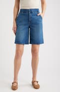 Wit & Wisdom High Waist Relaxed Denim Shorts