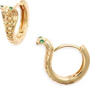 Child of Wild Odish Cobra Huggie Hoop Earrings