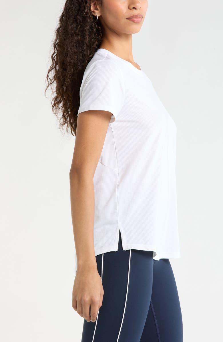 Zella Rally Mesh T-Shirt, Alternate, color, White