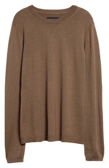 Brandon Maxwell The Eden Silk & Cashmere Sweater In Brown