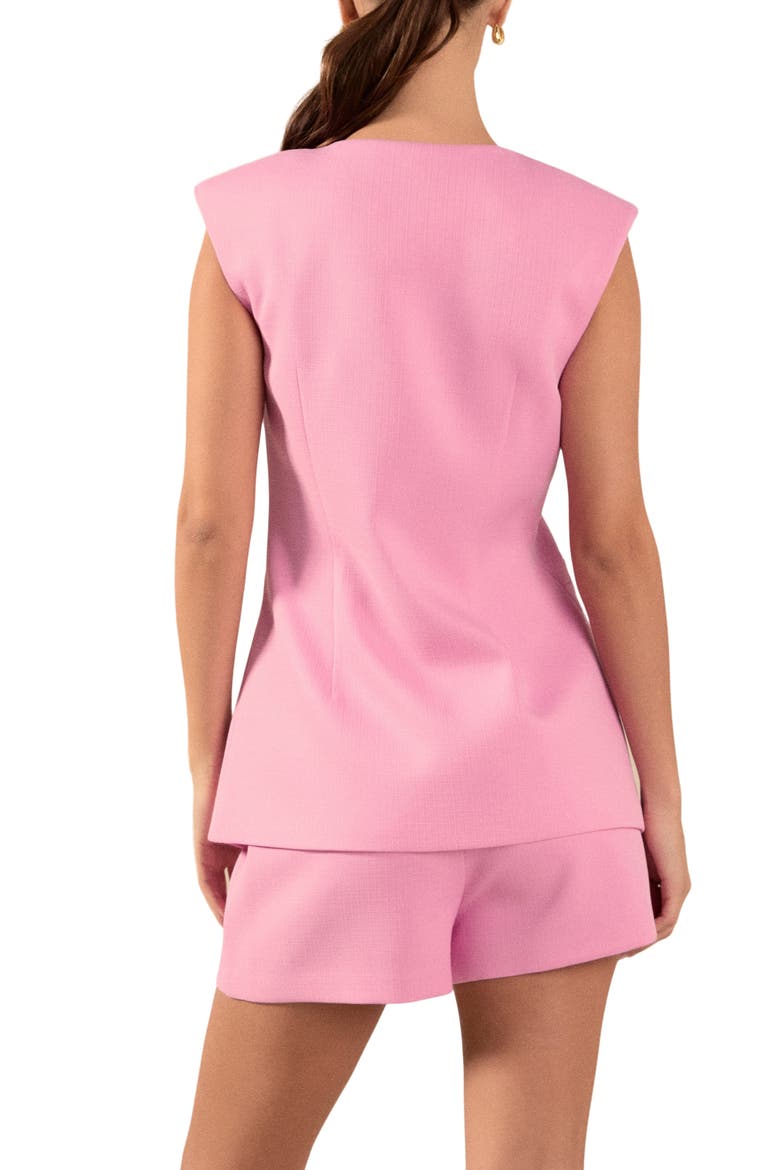 Longline Vest, Alternate, color, PINK