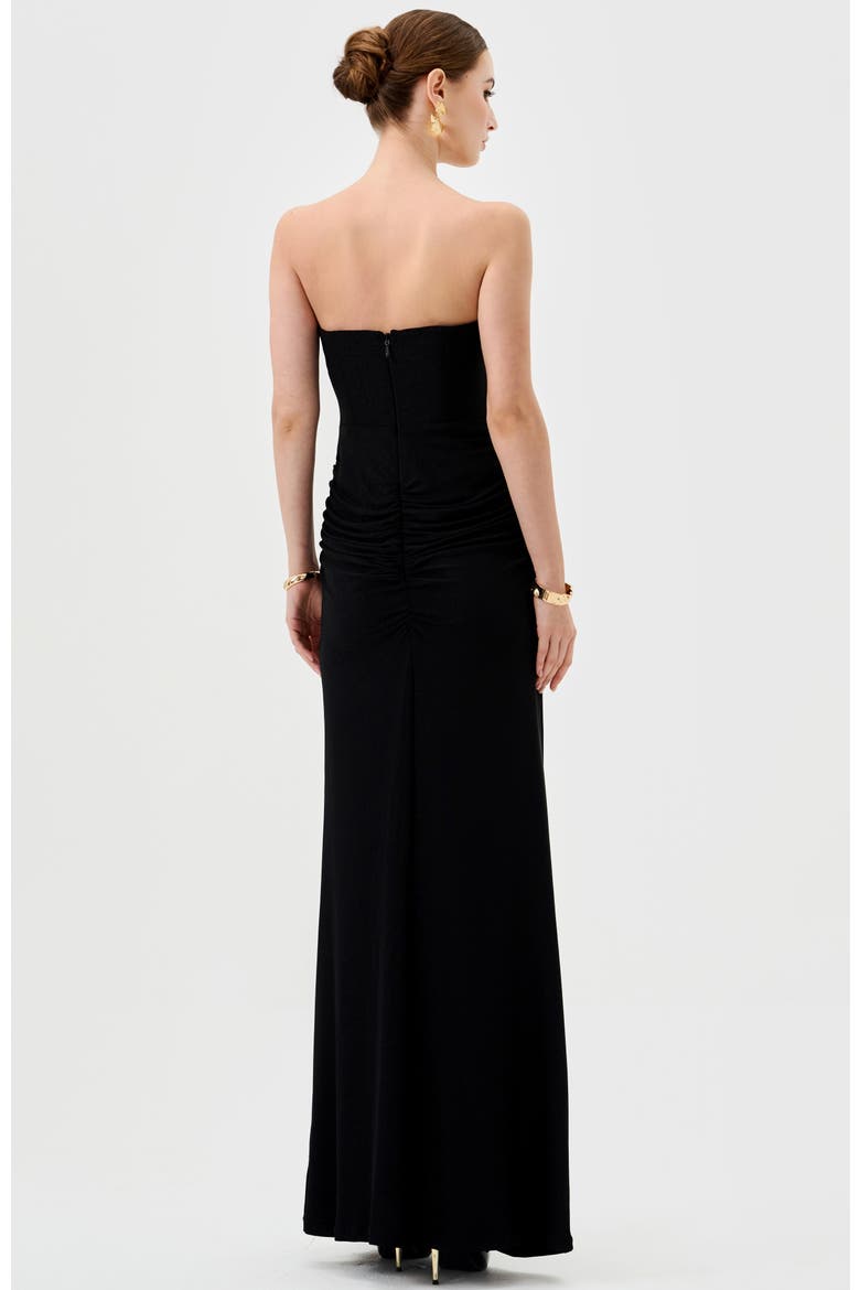 Keria Off Shoulder Midaxi, Alternate, color, BLACK