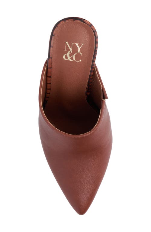 NEW YORK AND COMPANY NEW YORK AND COMPANY CARLETTE SNAKE EMBOSSED HEELED MULE 