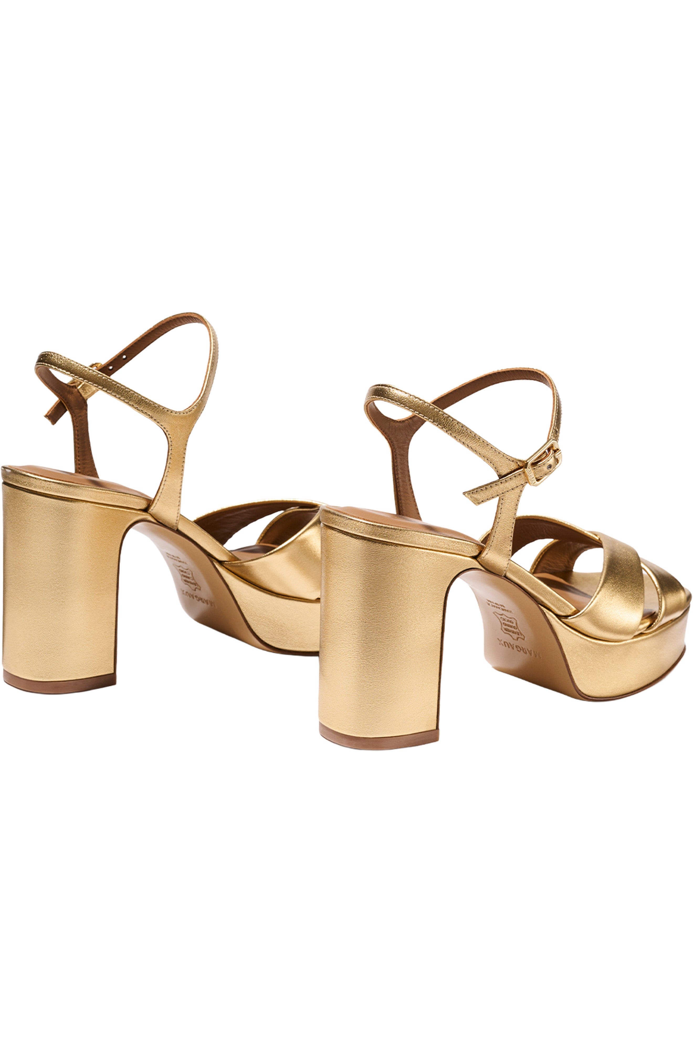 MARGAUX The Paloma Platform, Alternate, color, Gold Nappa