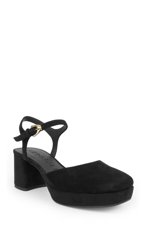 Soir Ankle Strap Platform Pump (Women)
