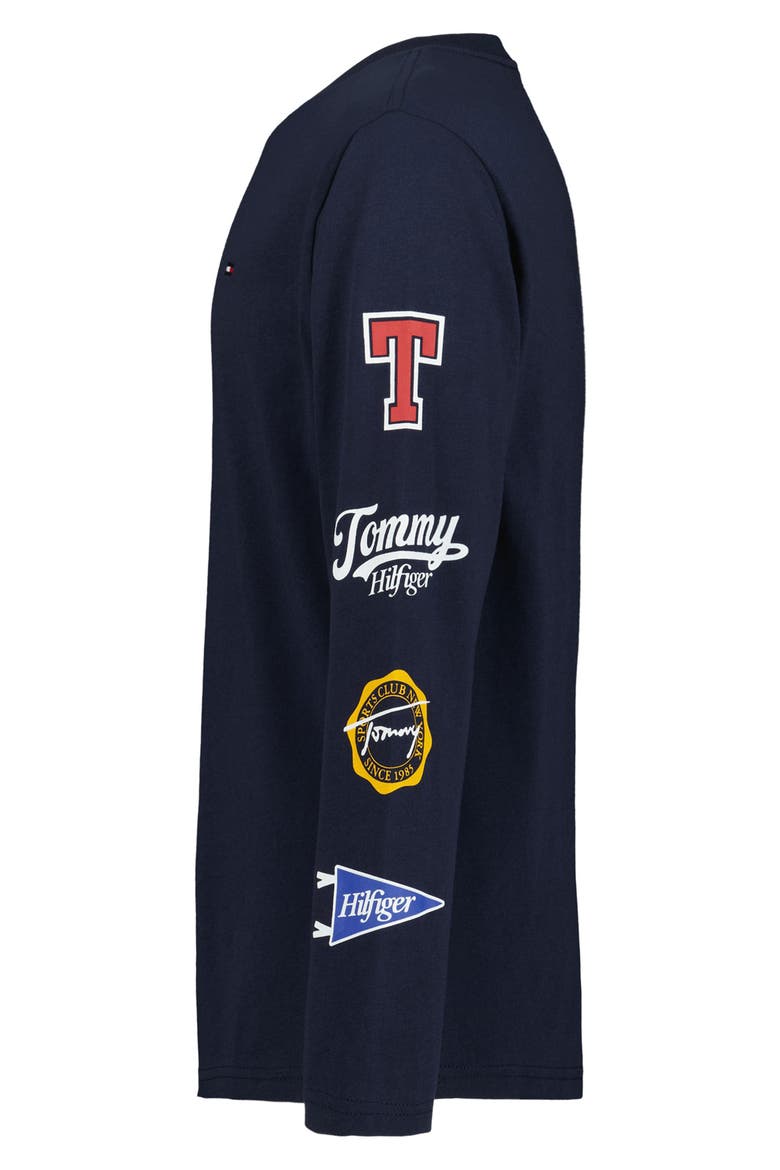 Kids' Collegiate Graphic Long Sleeve T-Shirt, Alternate, color, NAVY BLAZER