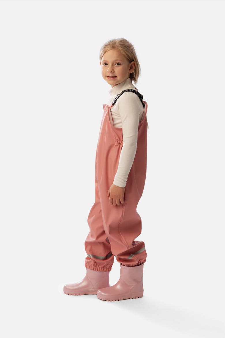 Rain Adjustable Suspender Reflective Strip Overalls, Alternate, color, Pink