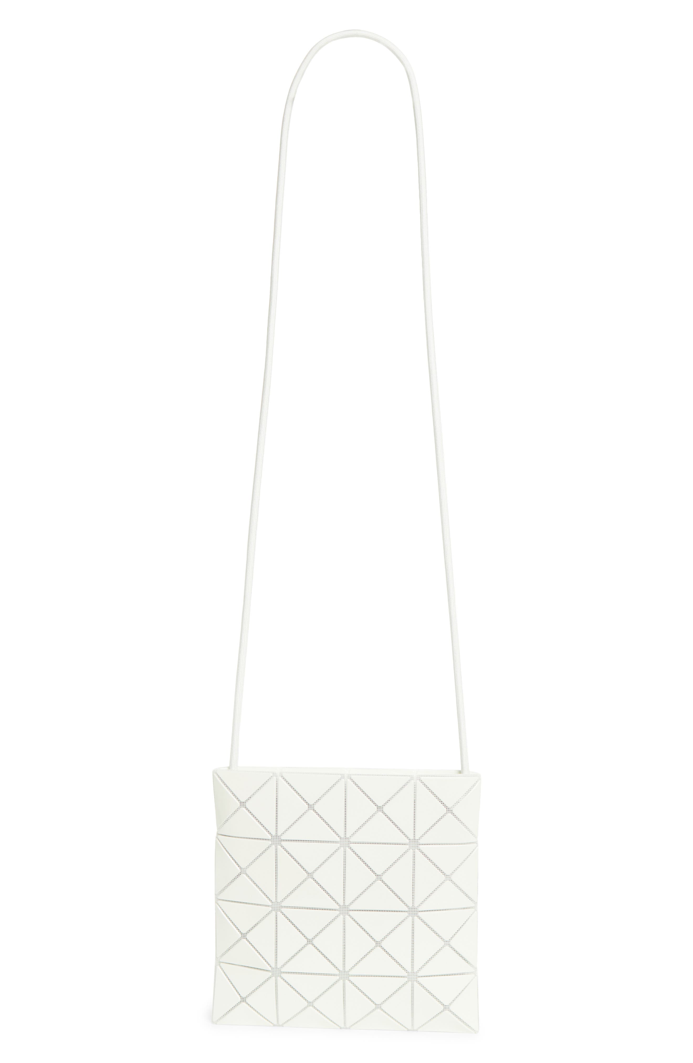 Lucent One Tone PVC Crossbody Bag, Alternate, color, GREEN WHITE