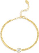 SHYMI Fancy Shape Cubic Zirconia Curb Chain Bracelet