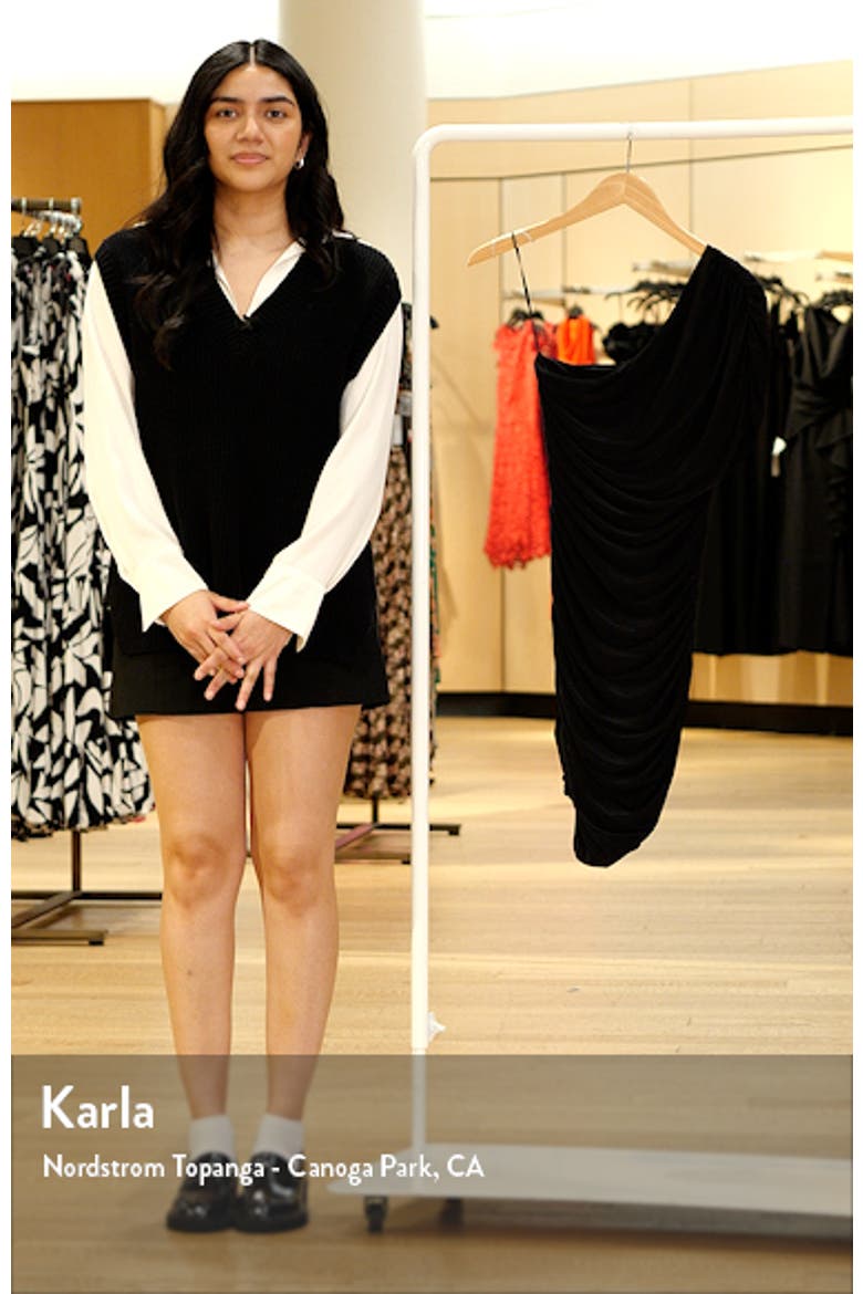 Ruched One-Shoulder Minidress video