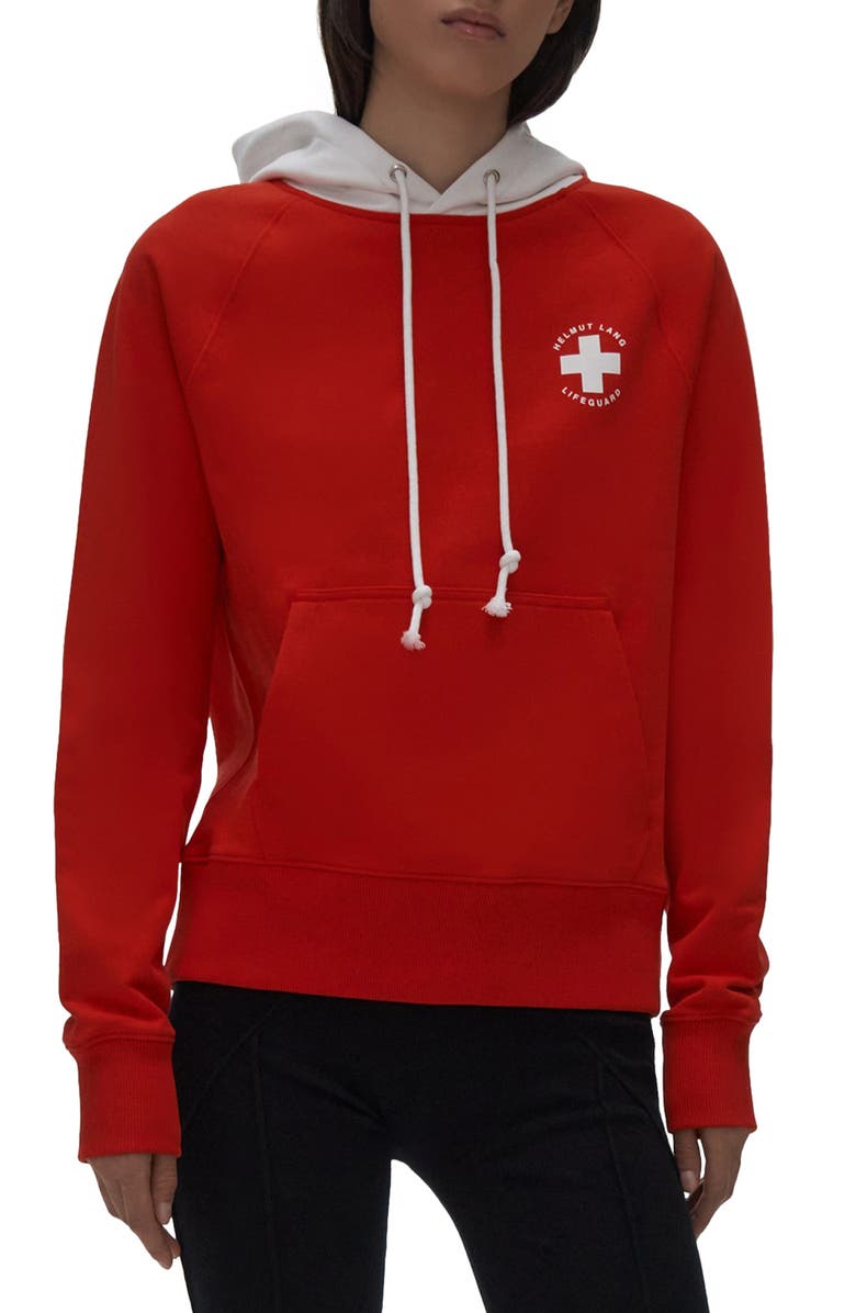 Helmut Lang Lifeguard Colorblock Hoodie, Main, color, 