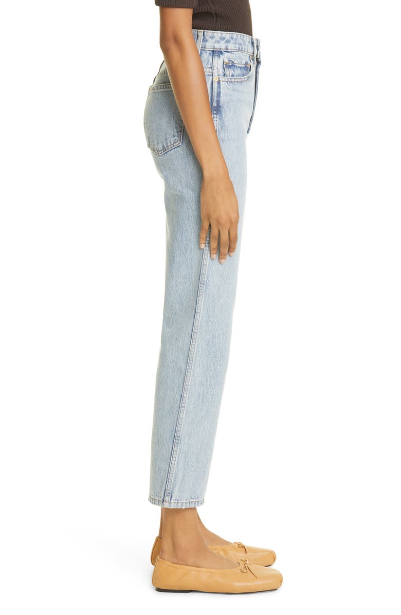 Khaite High Waist Crop Jeans, Alternate, color,