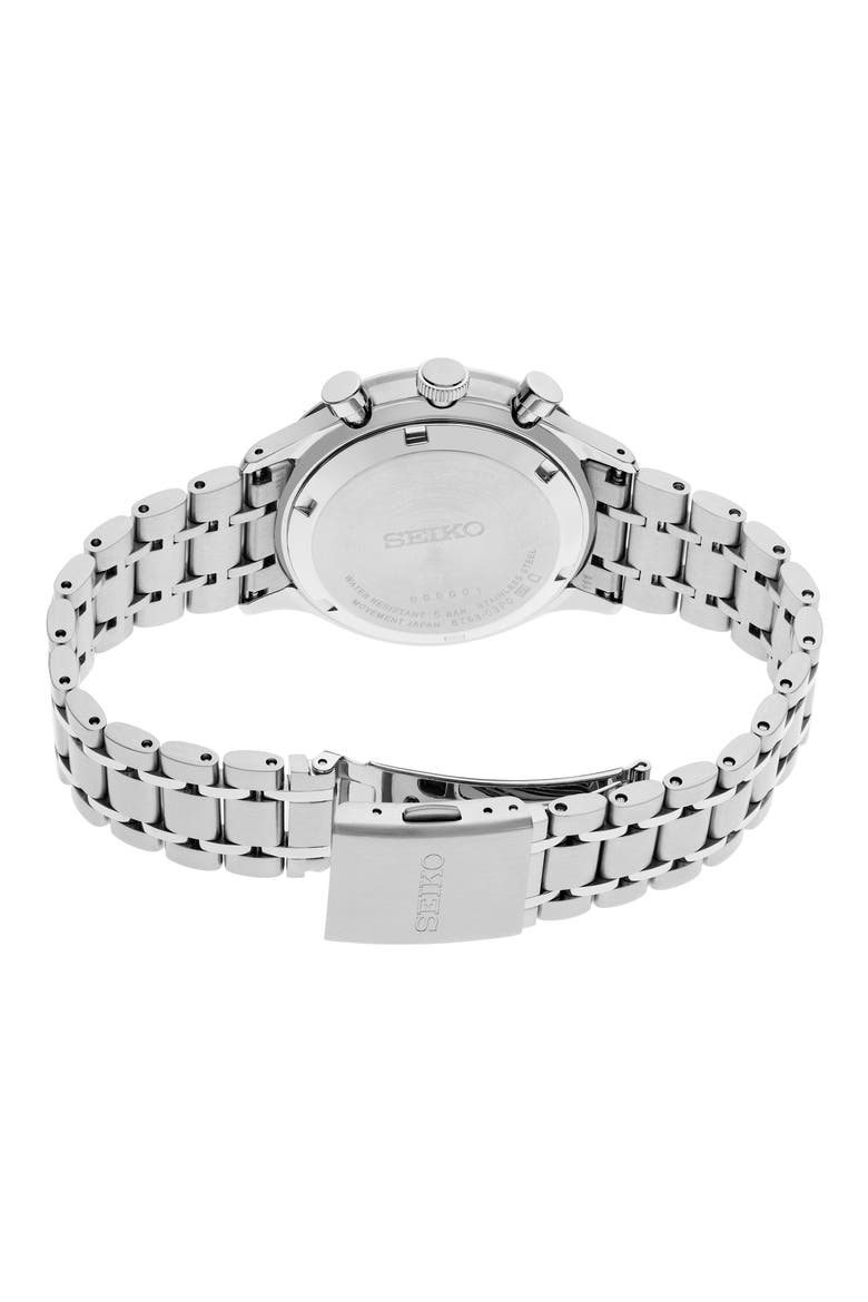 Essentials Chronograph Bracelet Watch, 38.7mm, Alternate, color, BLACK
