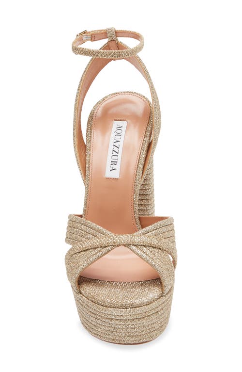Aquazzura Sundance Ankle Strap Platform Sandal