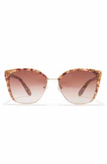 BCBGMAXAZRIA 56mm Cat Eye Sunglasses