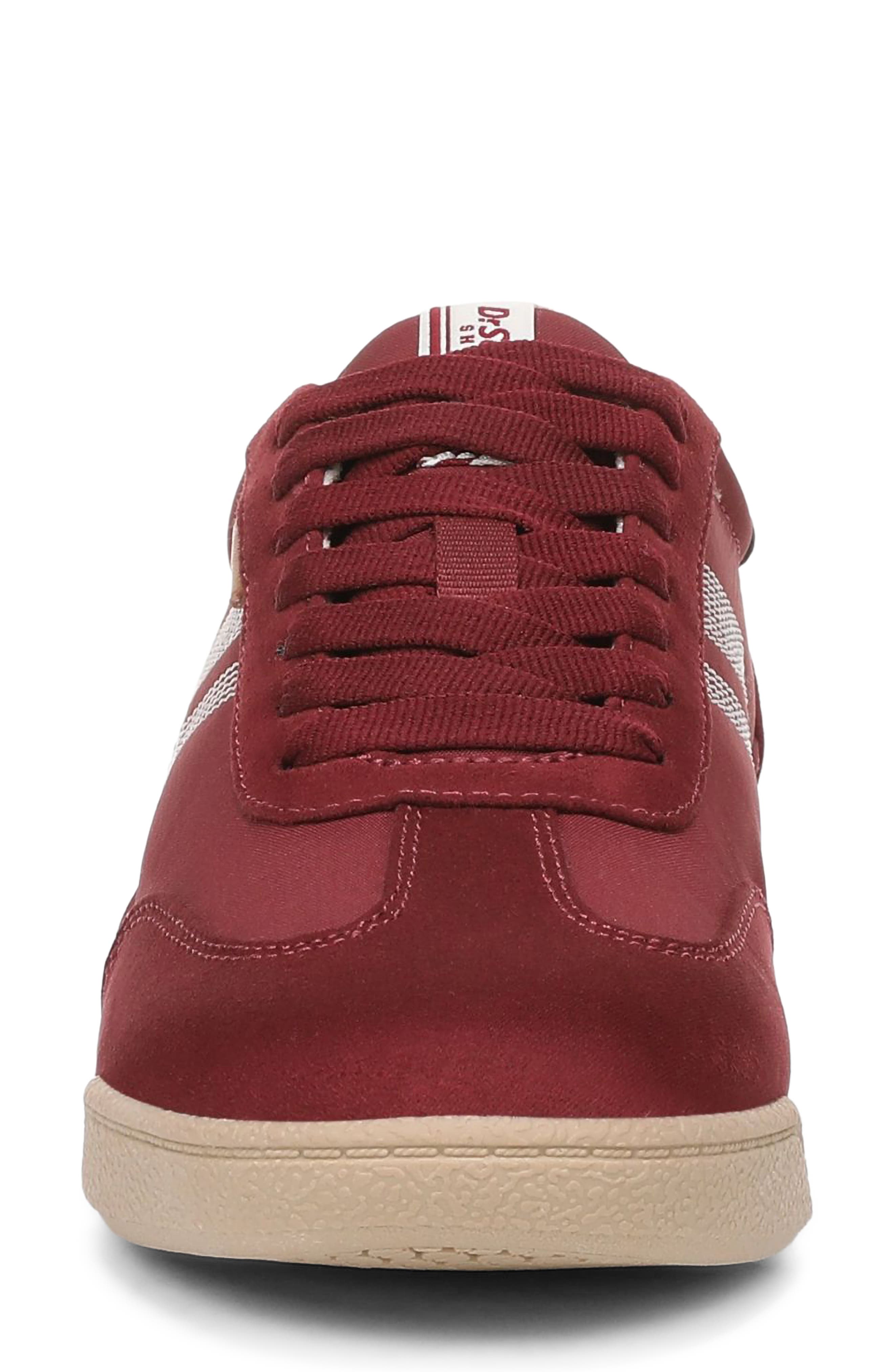 Throwback Retro Sneaker, Alternate, color, BURGUNDY MICROSUEDE