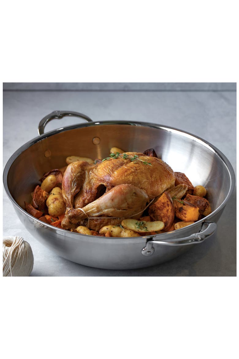 ProBond 14-Inch Wok with Lid, Alternate, color, STAINLESS STEEL