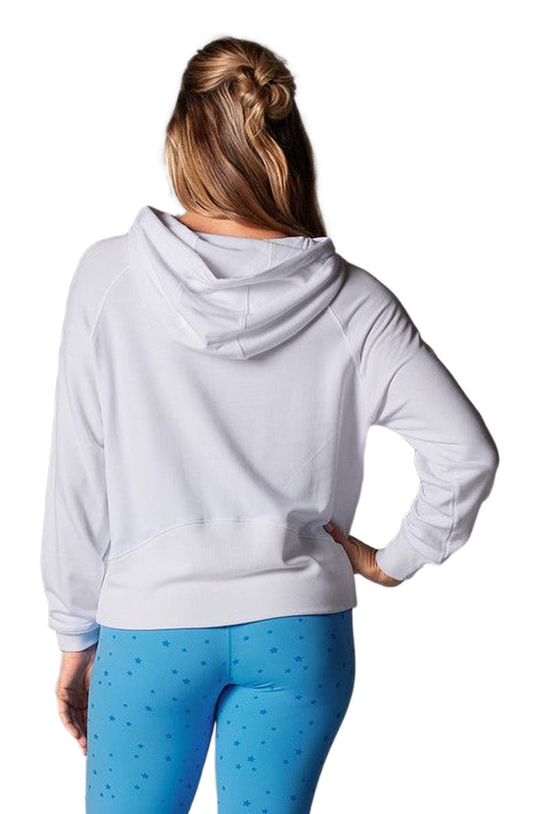 Cozy Paneled Hoodie, Alternate, color, WHITE