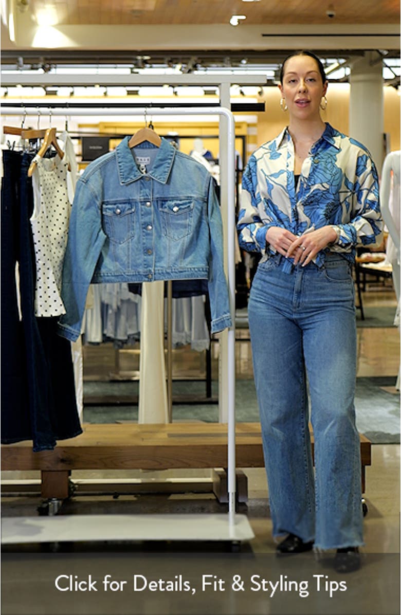 Del Mar Crop Denim Jacket, sales video thumbnail