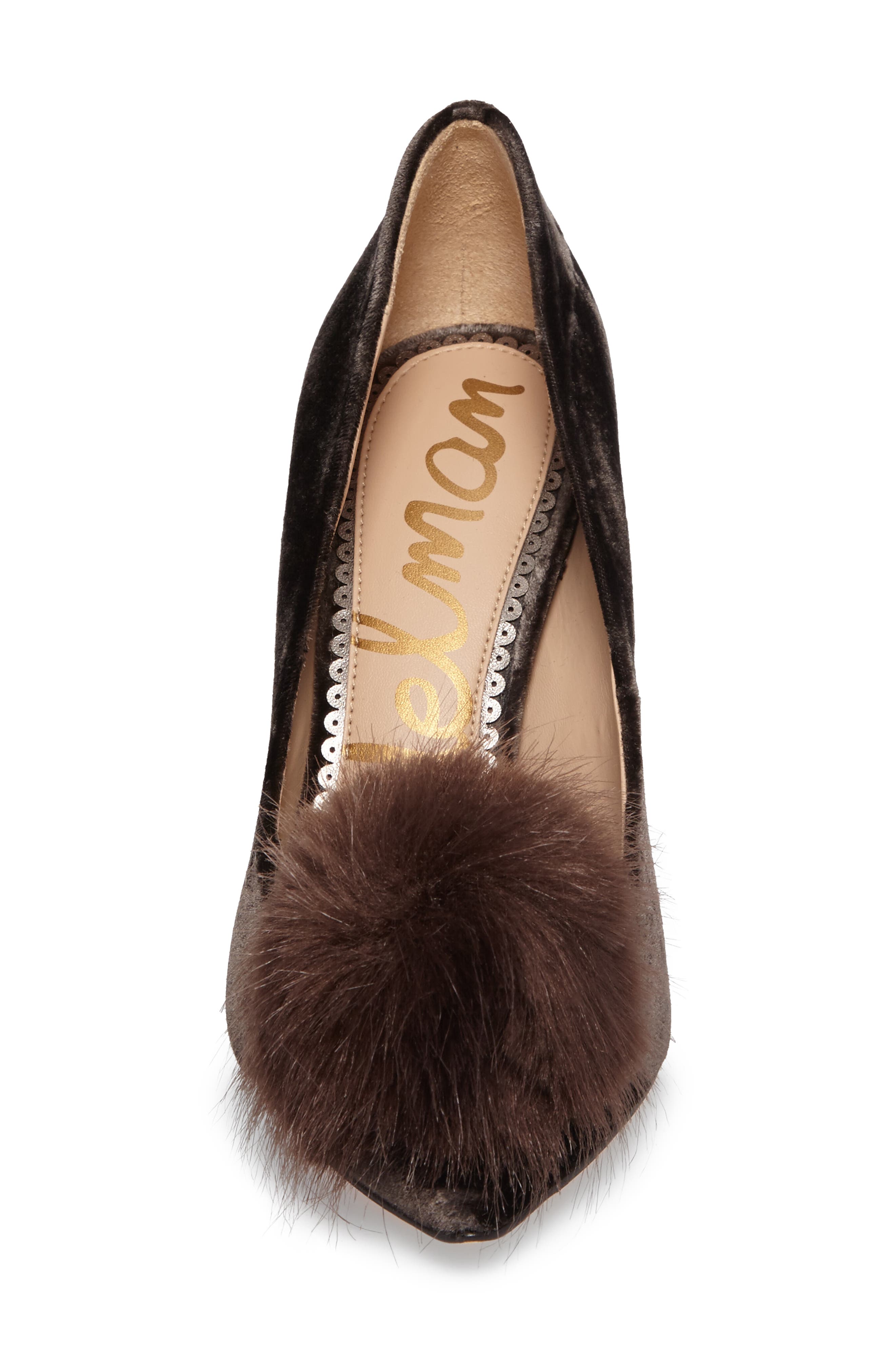 Sam Edelman Haroldson Pump with Faux Fur Pompom, Alternate, color, 
