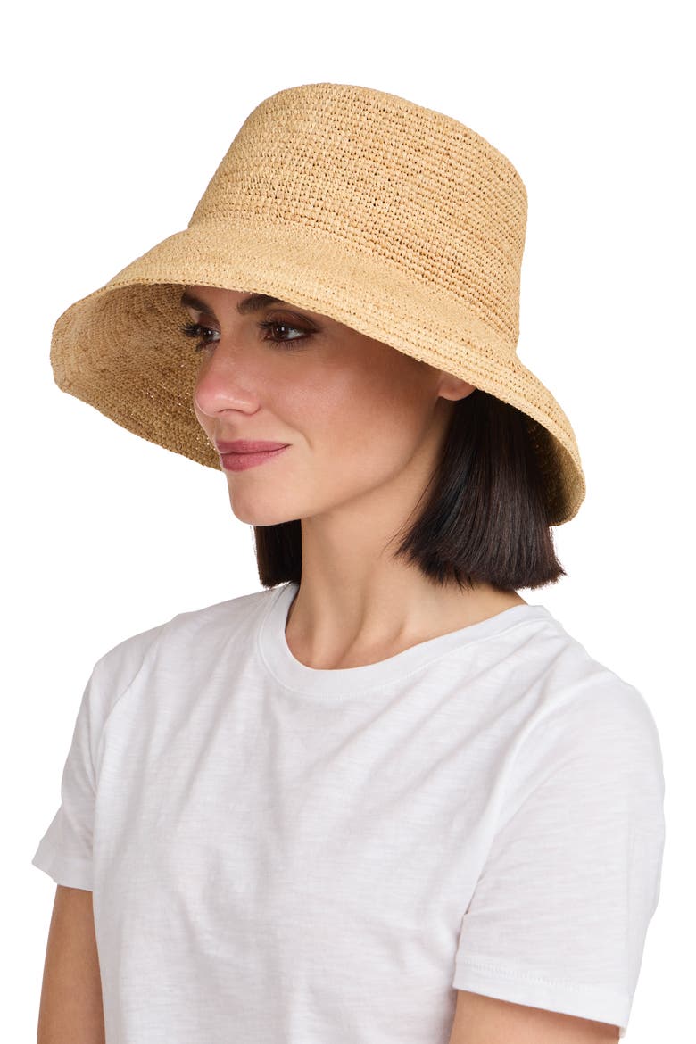 Vince Raffia Bucket Hat (Women) | Nordstromrack