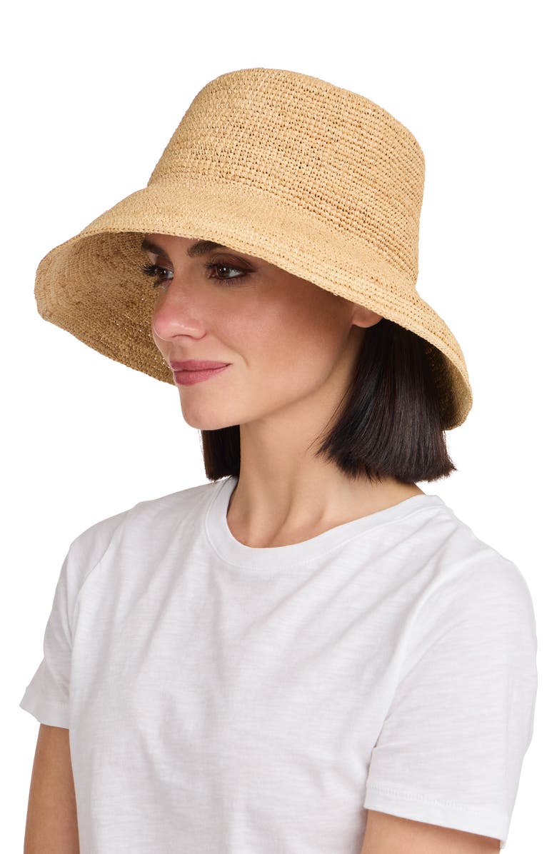Vince Raffia Bucket Hat, Alternate, color,