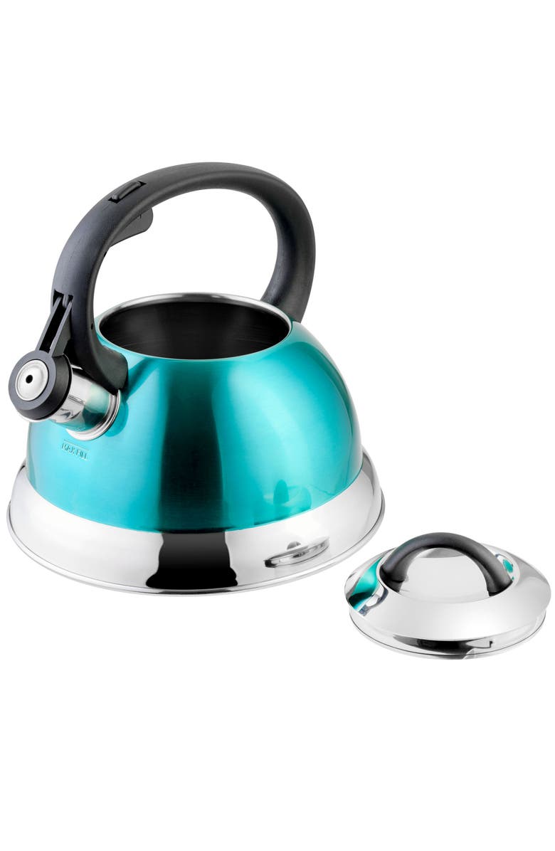 Mr. Coffee Flintshire 1.75 Quart Whistling Stovetop Tea Kettle, Alternate, color, Blue