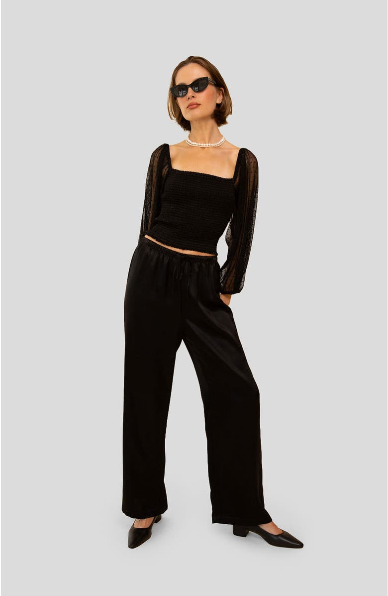 Whimsy + Row Raffa Pant, Main, color, Black
