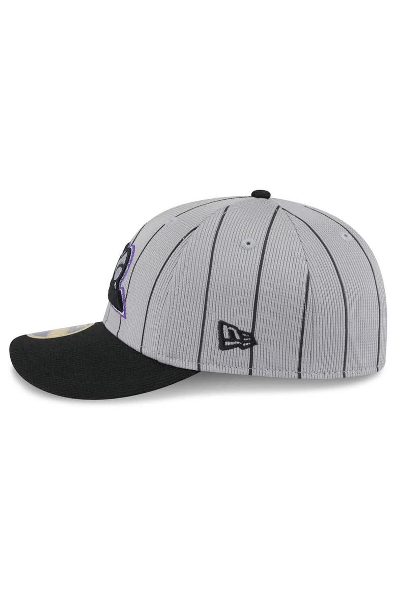 New Era Men's New Era  Gray/Black Colorado Rockies 2025 Batting Practice Low Profile 59FIFTY Fitted Hat, Alternate, color, 