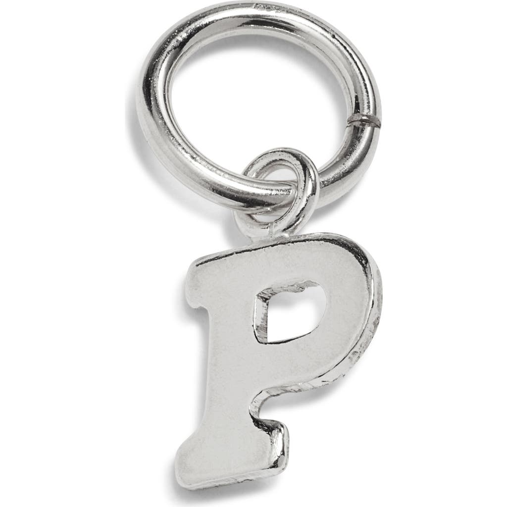 Nashelle Initial Charm In Sterling Silver - P