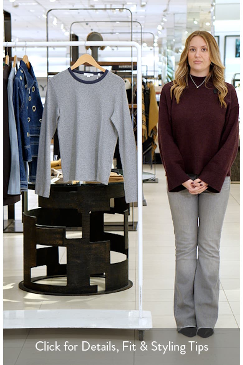 Heather Tipped Long Sleeve T-Shirt video