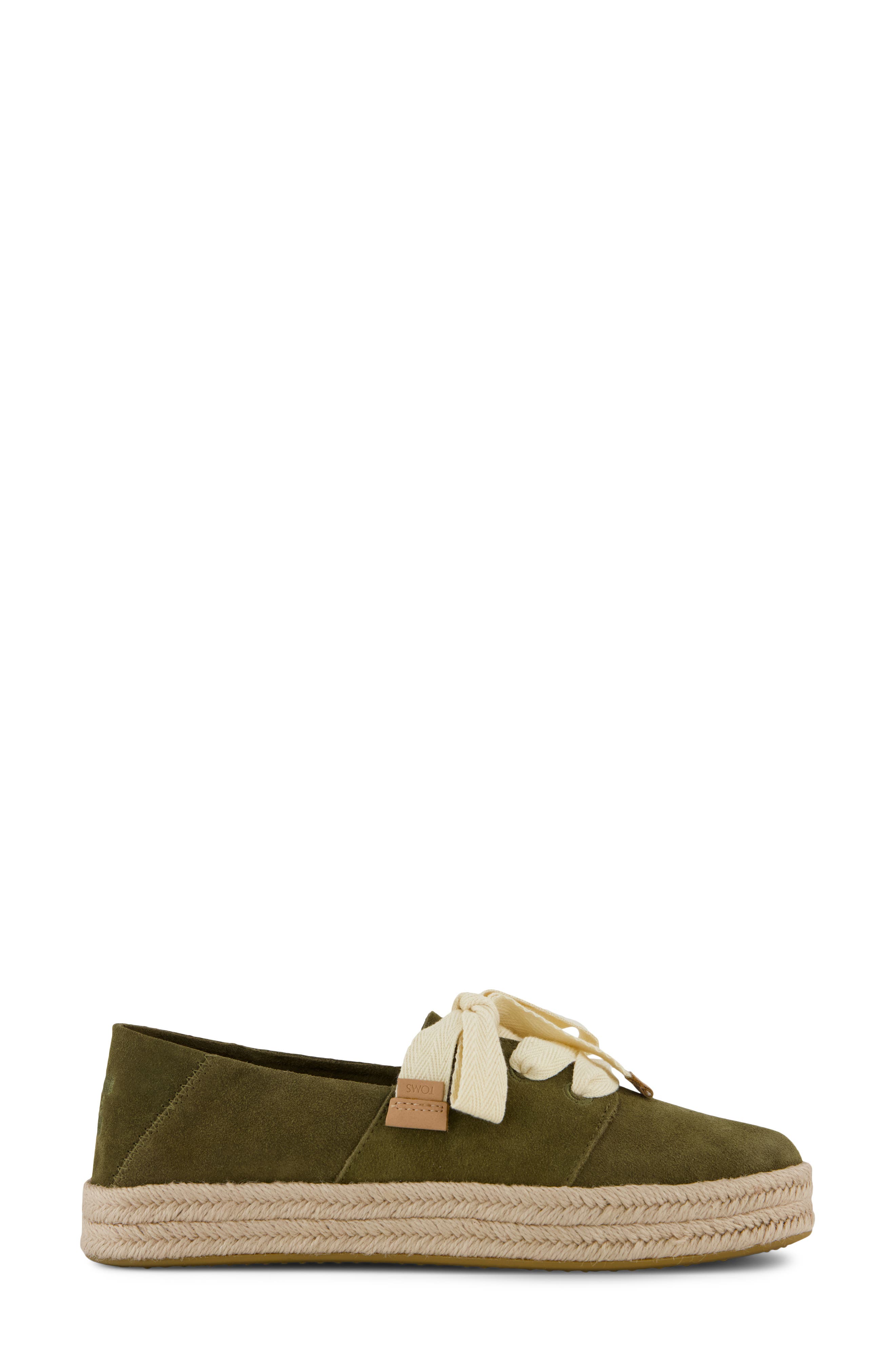 Carolina Lace-Up Espadrille, Alternate, color, MEDIUM GREEN