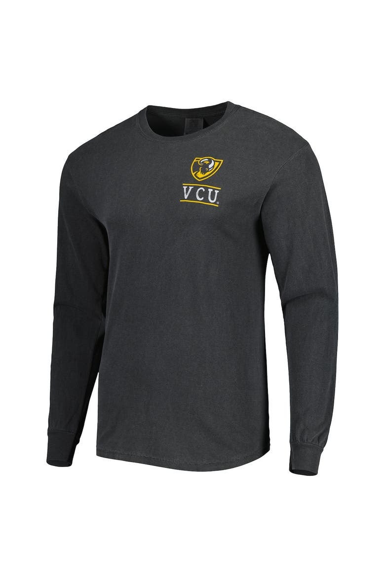 Men's Black VCU Rams Circle Campus Scene Long Sleeve T-Shirt, Alternate, color, Black