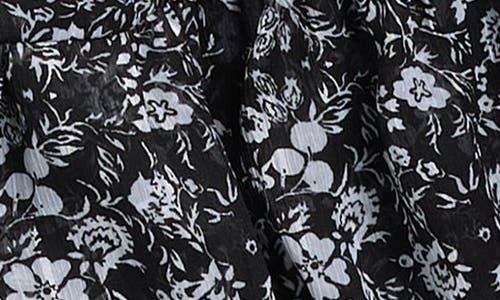 Love, Fire Kids' Smocked Bodice Chiffon Romper In Black