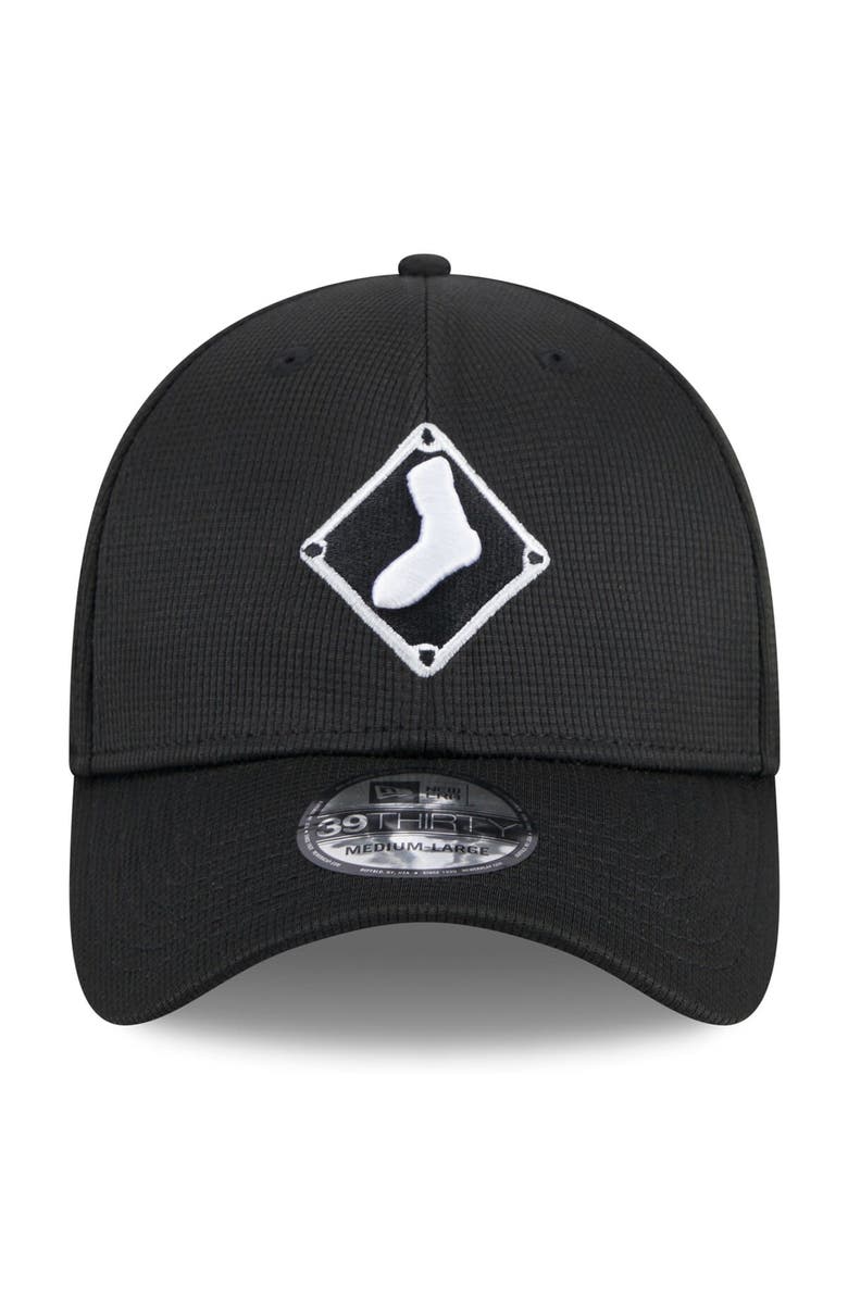 New Era Men's New Era Black Chicago White Sox 2024 Batting Practice 39THIRTY Flex Hat, Alternate, color, Black