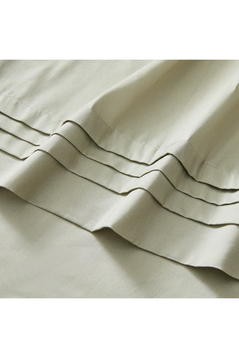 Pleat Cotton Sheet Set, Alternate, color, Green