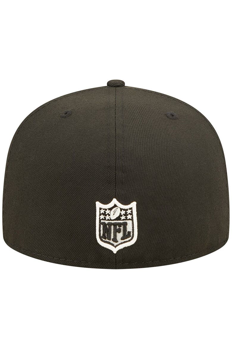 Men's New Era Black Pittsburgh Steelers Super Bowl XL Pink Pop Sweat 59FIFTY Fitted Hat, Alternate, color, Black