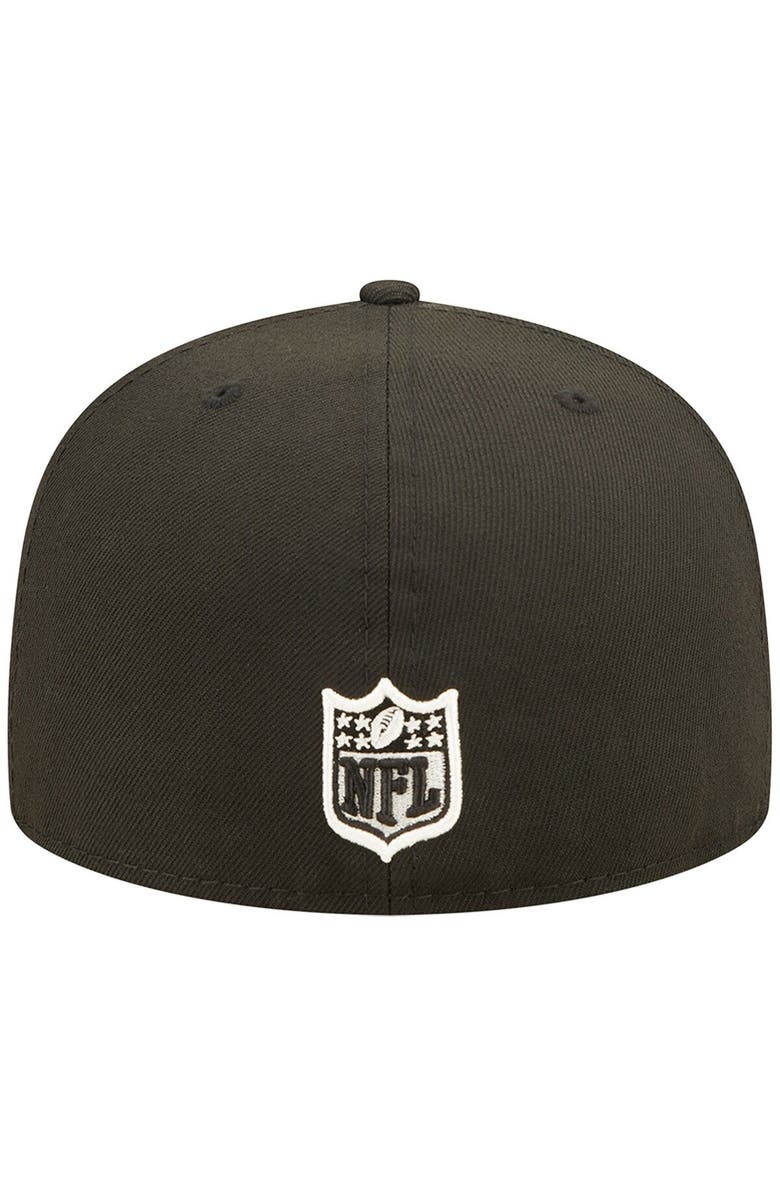 New Era Men's New Era Black Pittsburgh Steelers Super Bowl XL Pink Pop Sweat 59FIFTY Fitted Hat, Alternate, color, Black