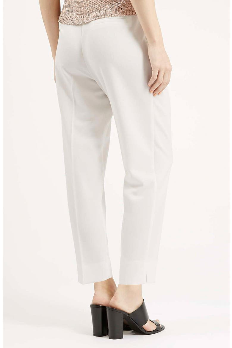 Crepe Peg Trousers, Alternate, color, CREAM