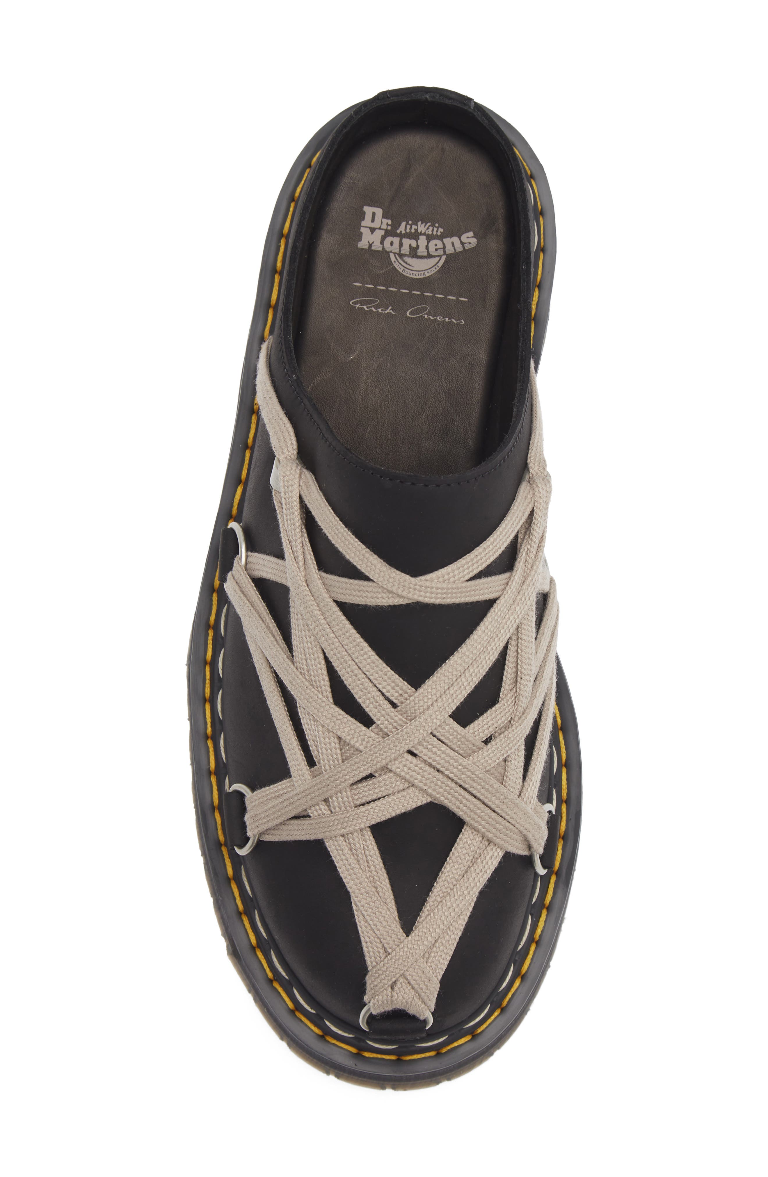 x Dr. Martens Quad Sole Megalace® Mule, Alternate, color, BLACK