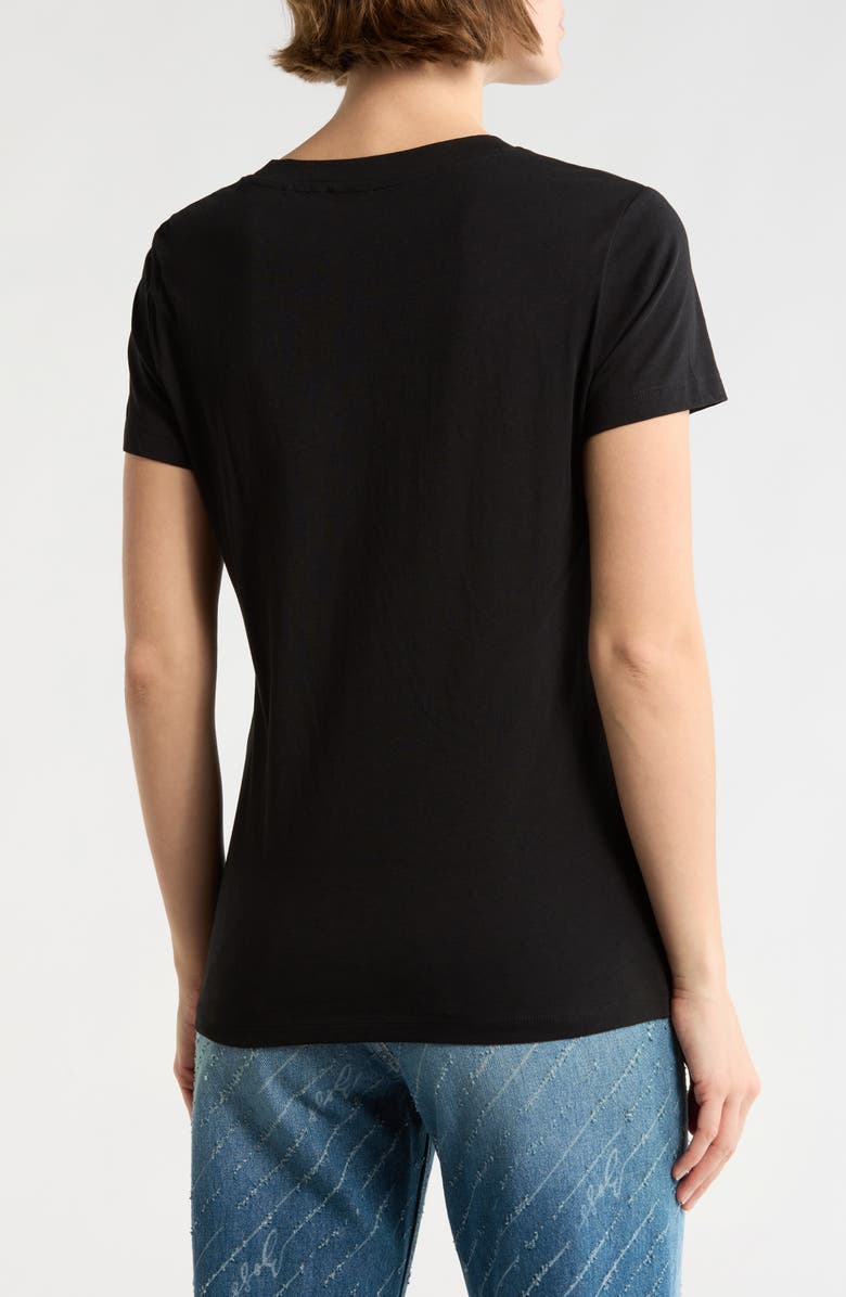 BOSS Orange Crystal Cotton T-Shirt, Alternate, color, Black