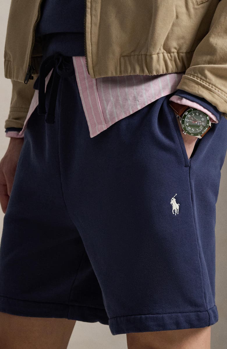 Polo Ralph Lauren Loopback Fleece Shorts, Alternate, color, Cruise Navy