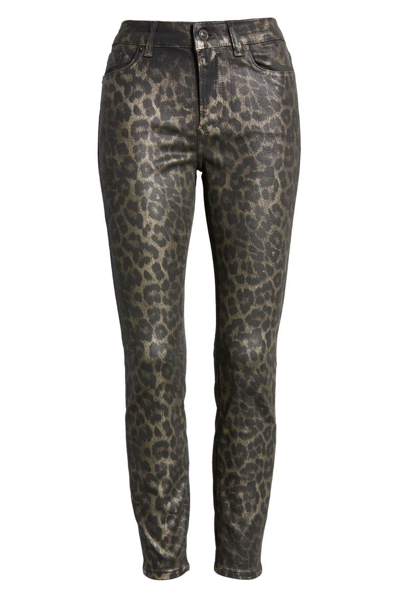 Miller Celia Tapered Leg Organic Cotton Jeans, Alternate, color, CONKER BROWN