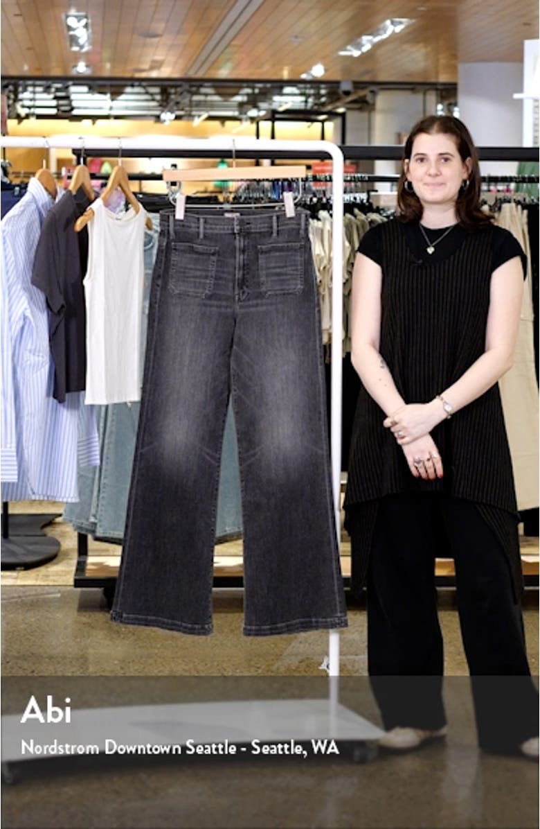 The Hustler Roller Ankle Flare Leg Jeans, sales video thumbnail