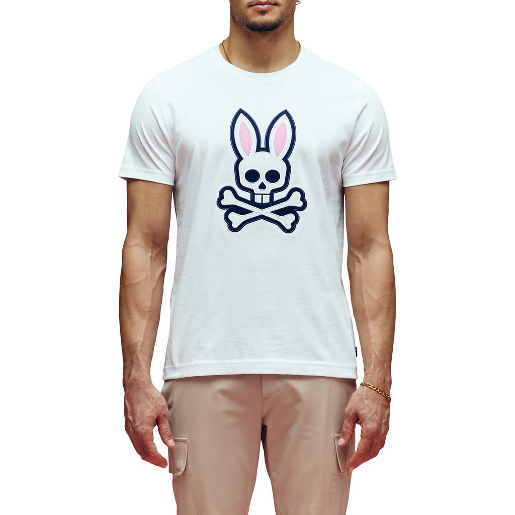 Psycho Bunny Archive Bunny Graphic T-shirt In White