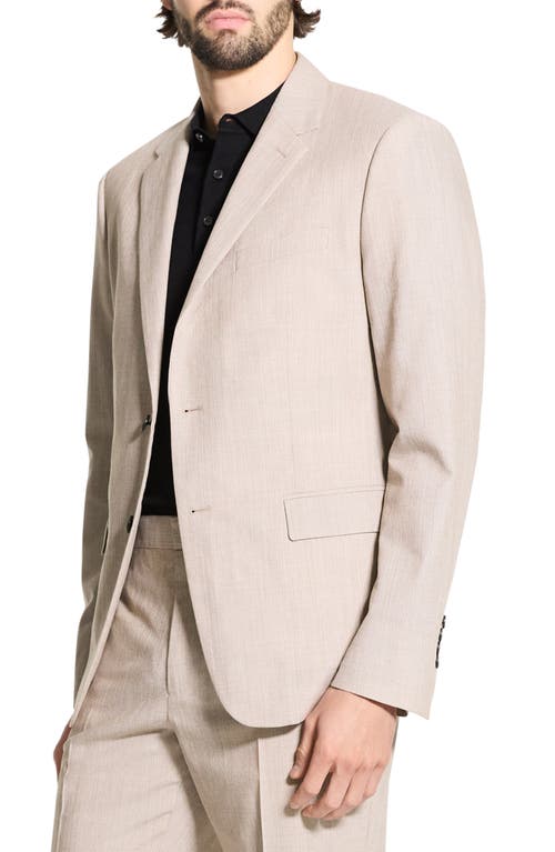 Theory Chambers Melange Solid Slim Fit Suit Jacket In Light Walnut