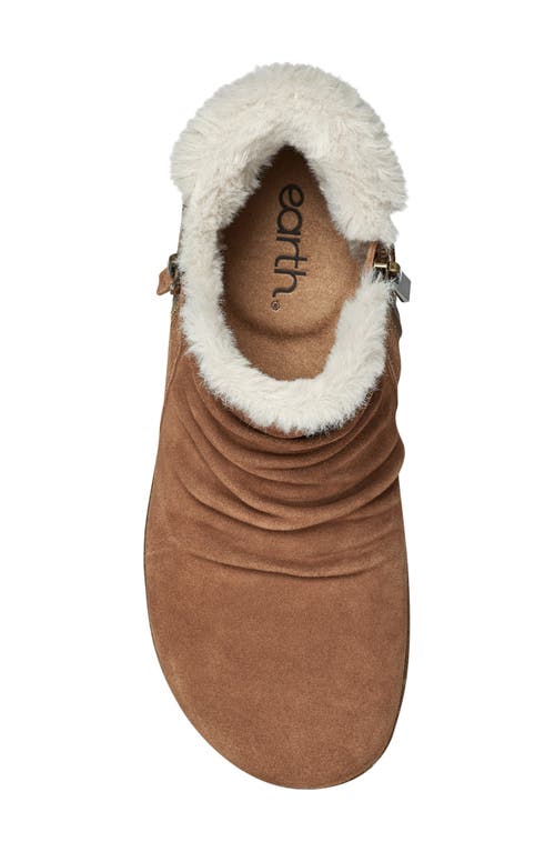 Earth ® Pioneer Faux Shearling Lined Lace-up Boot In Brown