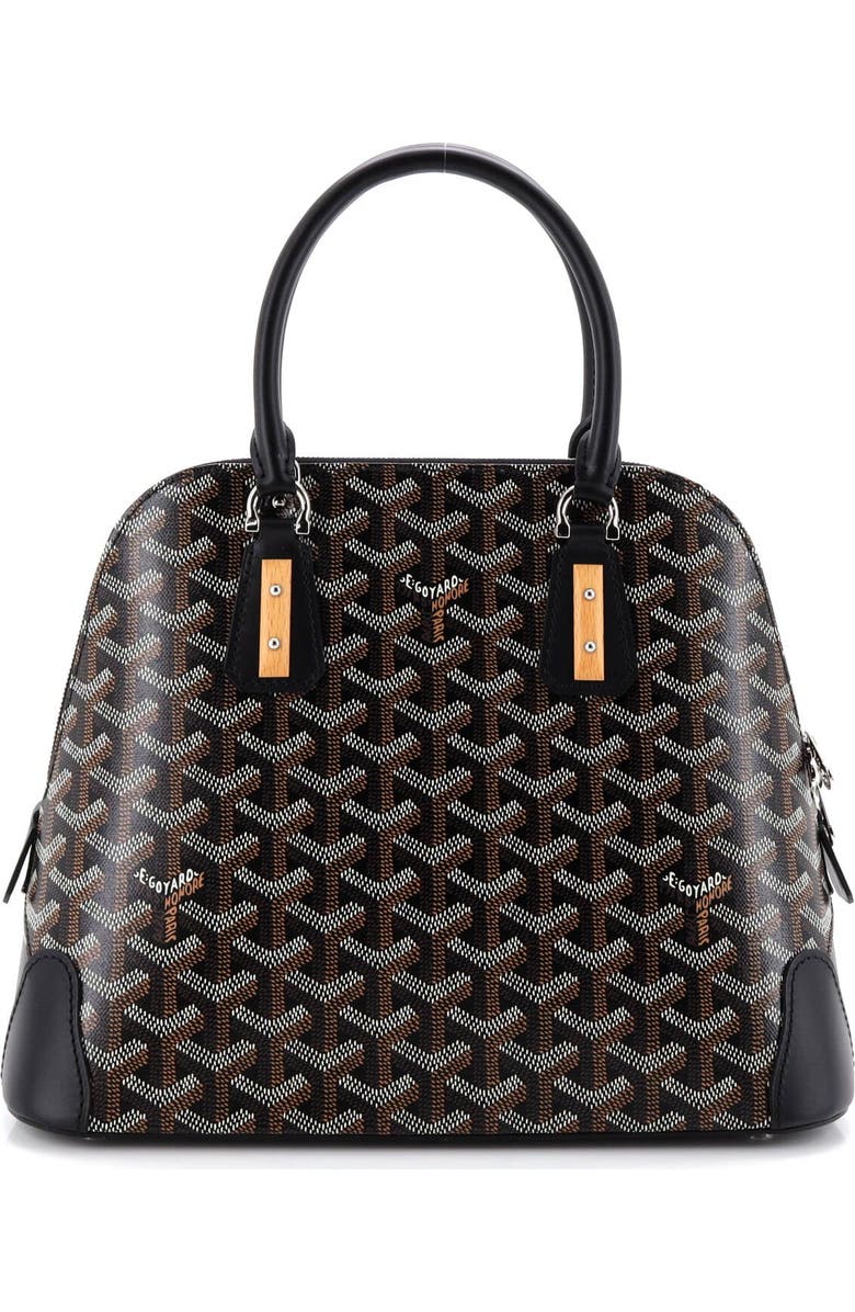 Pre-Owned Goyard Vendome II Bag Coated Canvas PM, Alternate, color, Black