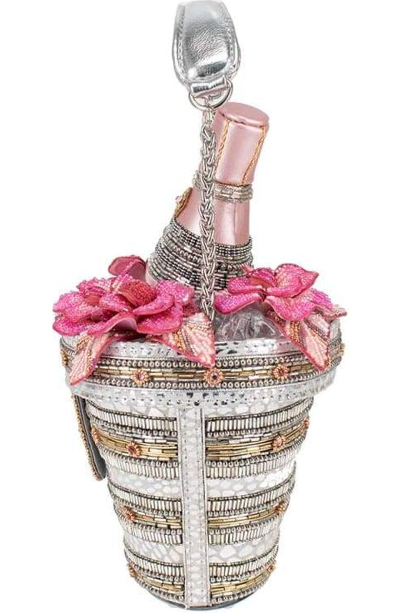 Mary Frances Accessories Champagne on Ice Top Handle Handbag, Alternate, color,